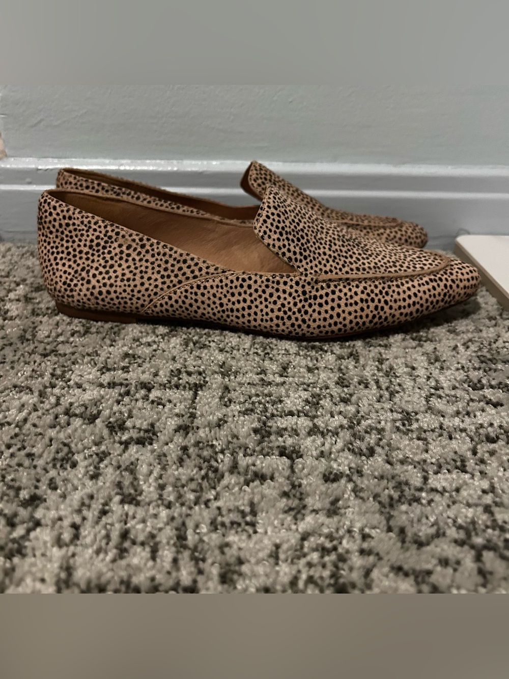 Madewell Muted Shell Mutli The Frances Skimmer in Calf Hair Loafers Size 7